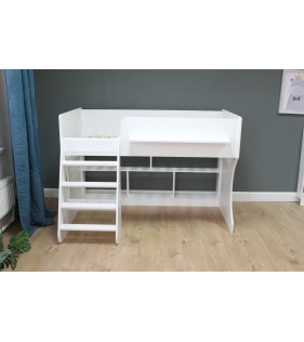 Кровать чердак Р436 Капризун 2 белый