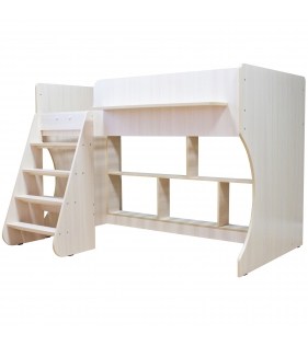 Кровать чердак Р436 Капризун 2 дуб млечный