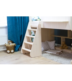 Кровать чердак Р436 Капризун 2 дуб млечный