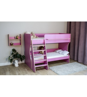 Двухъярусная кровать Р438 Капризун 3 розовый