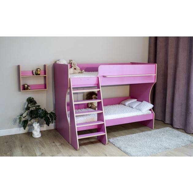 Двухъярусная кровать Р438 Капризун 3 розовый