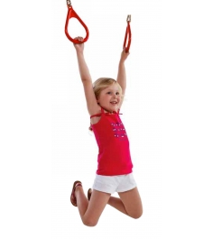 Пластиковые гимнастические кольца красные