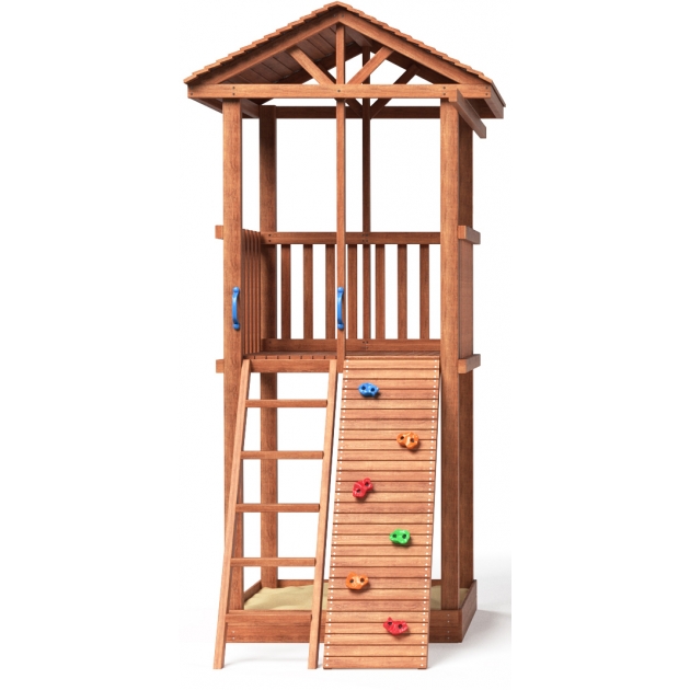 Комплекс Tower с узким скалодромом и деревянной крышей