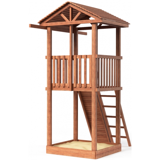 Комплекс Tower с узким скалодромом и деревянной крышей