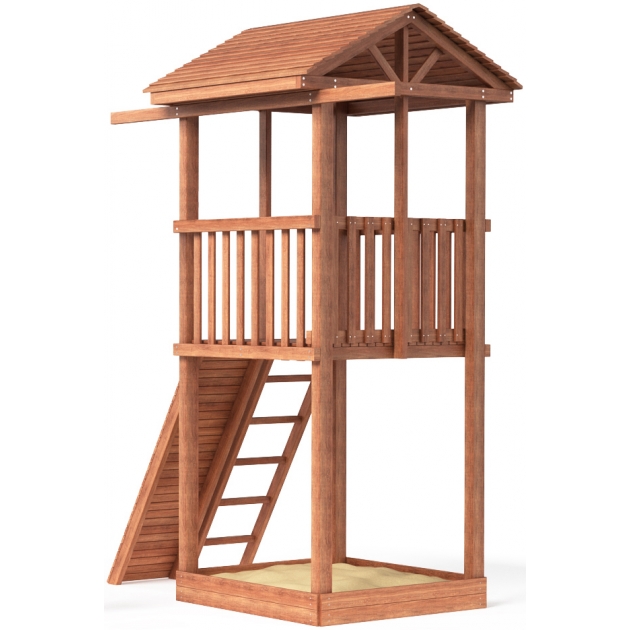 Комплекс Tower с узким скалодромом и деревянной крышей