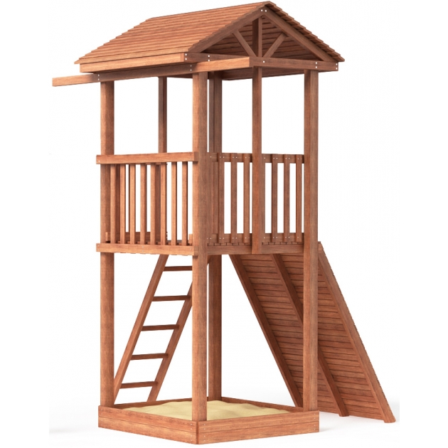 Комплекс Tower с широким скалодромом и деревянной крышей