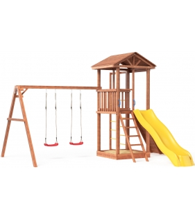 Детская площадка с металлической лестницей