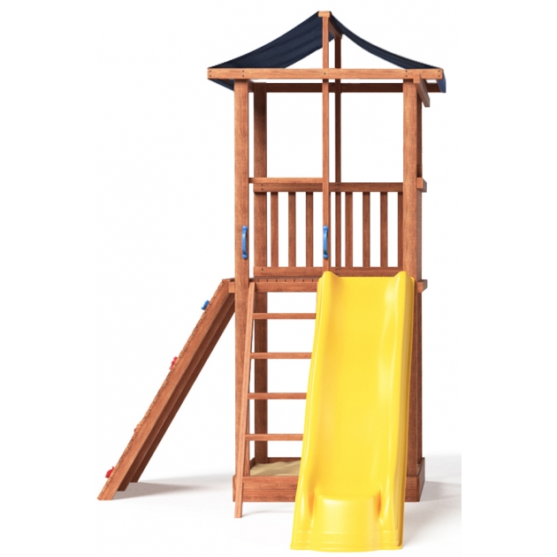 Комплекс Tower широкий скалодром с горкой крыша тент