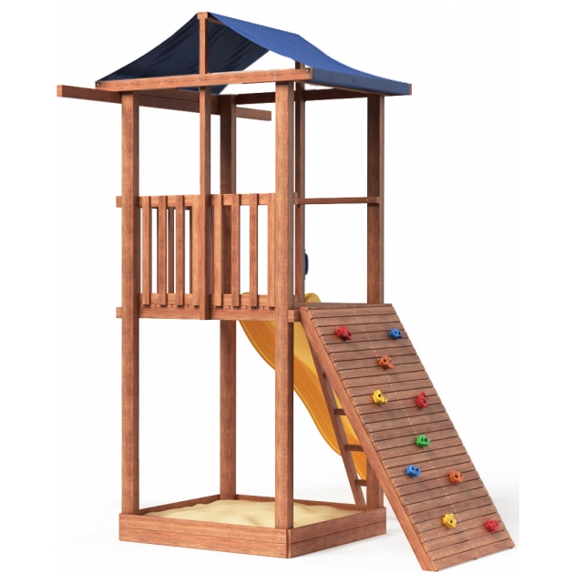 Комплекс Tower широкий скалодром с горкой крыша тент