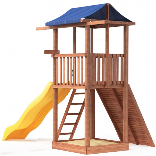 Комплекс Tower широкий скалодром с горкой крыша тент