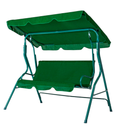Качели садовые подвесные Simple с тентом зеленые...