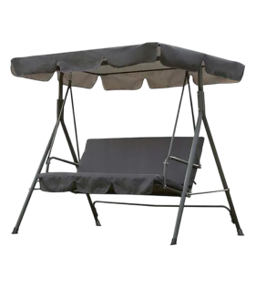 Качели садовые подвесные Simple с тентом серые