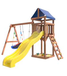 Детская площадка ДКП-7 с качелями и овальным гнездом...